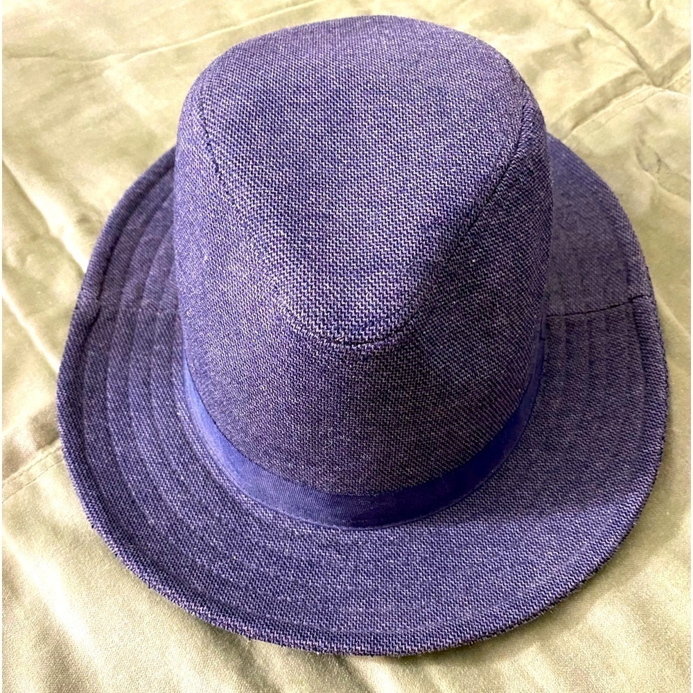 Fedora hat D&Y blue warm cozy soft Sz M/L   #OSH